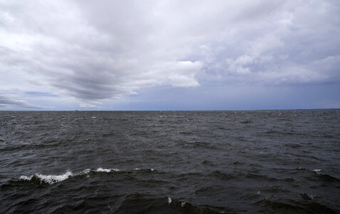 Horizon of Lake Superior in Duluth, Minnesota photo