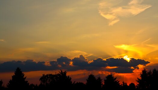 Clouds abendstimmung sunset photo
