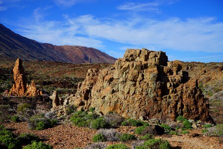 Basalt lava roque de garcia photo