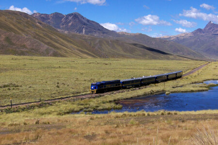 Malinowski train in the Andes photo