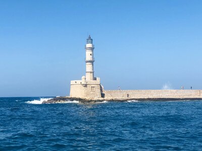 Lighthouse tower sea photo