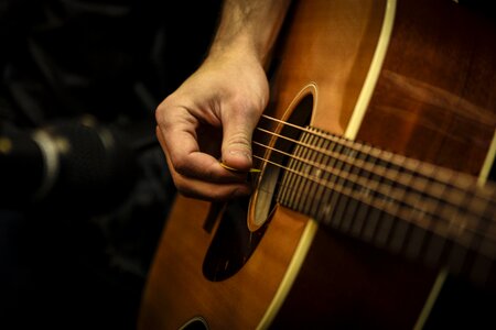 Instrument guitarist string photo