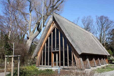 Ahrenshoop thatched roof church