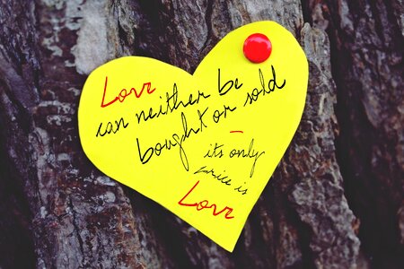English heart decoration