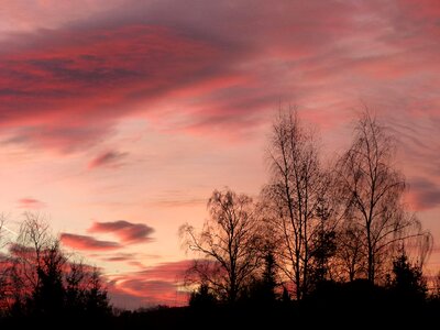 Sky red clouds