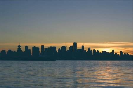 Lake water buildings photo