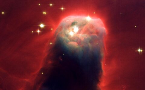 Star formation region ngc 2264 starry sky