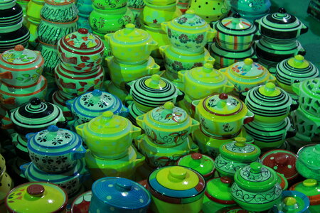 Array Of Earthenware Colorful
