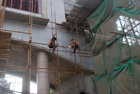 Workers construction site photo