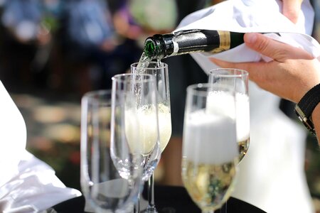 Alcohol champagne drink