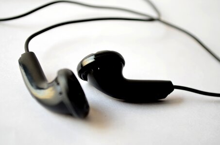 Black Earphones Music photo