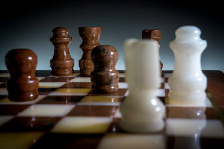 Chess Pieces Close Up photo