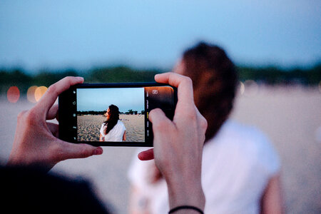 Taking Photo With iPhone
