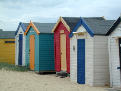 Suffolk beach huts