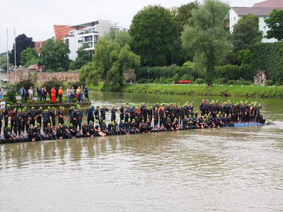 Track and field athletes athletes triathlon photo