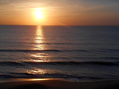 Sunset ocean florida photo
