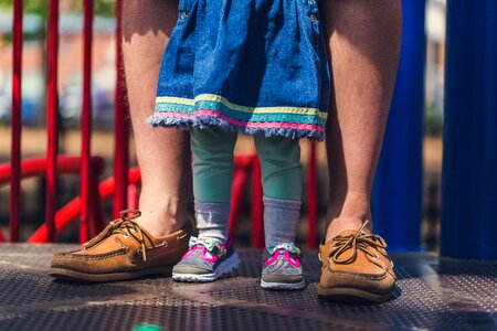 Dad And Baby Shoes photo