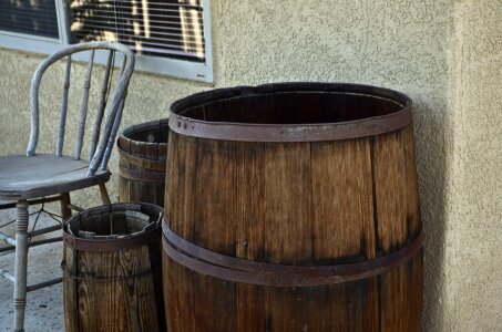 Wooden container barrel