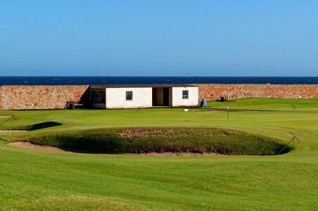 Golf green green flag photo