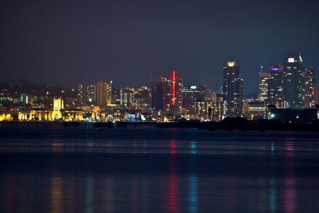 Sky buildings water photo