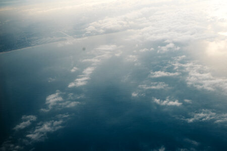 2 Aerial blue clouds photo