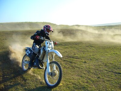 Motocross sports motorcycle