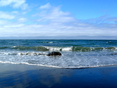 Mystic Beach landscape and seascape in Vancouver, British Columbia, Canada photo