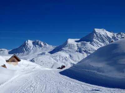 Panorama Alps Winter Snow France photo