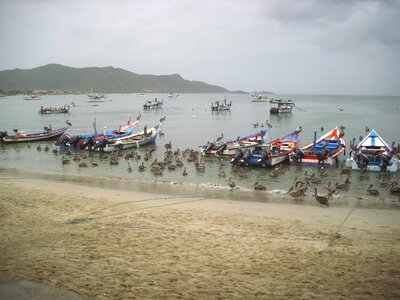 Beach boat cloud