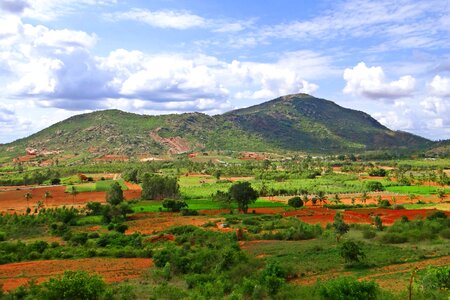 Deccan plateau karnataka india photo