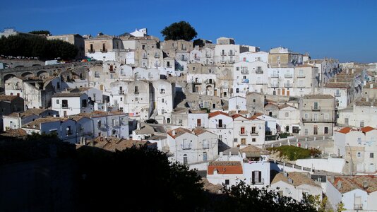 Monte sant'angelo landscape white houses