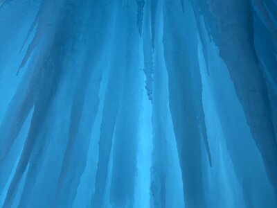 Transparent mystical icicle photo