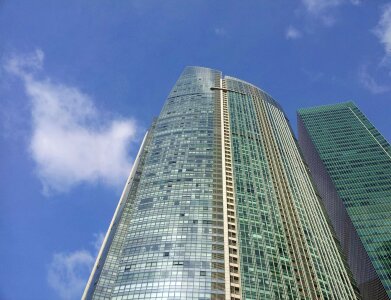 Building windows architecture skyline