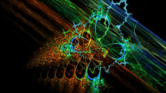 Digital art computer graphics abstract