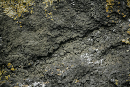 Akun columnar basalt formation photo