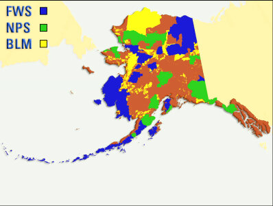 Lands in Alaska Map