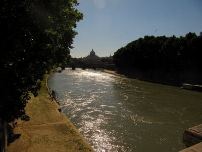 Rome st peter's basilica tiber photo