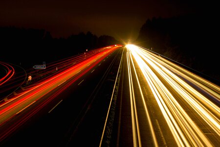 Car highway light photo