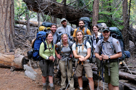 Frog survey crew from the National Park Service