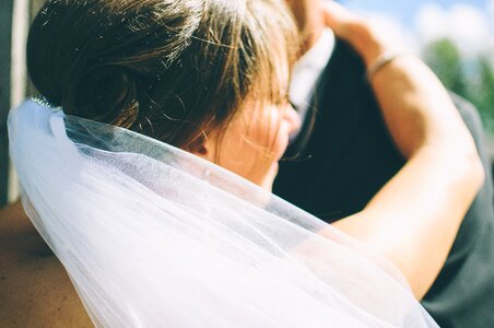 Beautiful wedding couple photo