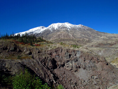 Plains of Abraham snow capped peak of Mount St. Helens