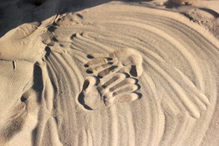 Beach sand love