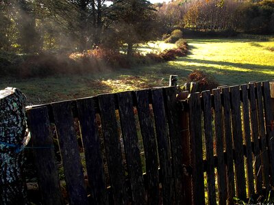 Countryside dawn daylight photo