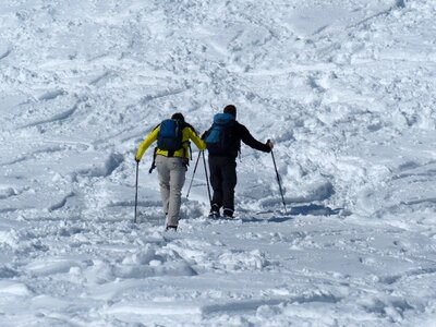 Snow shoe trek snow shoes snow hiking photo