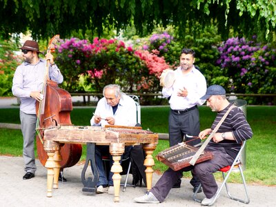 Quartet musician street musicians photo
