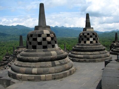 Mahayana buddhist temple magelang photo