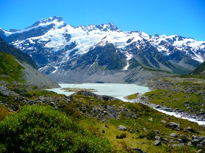 New zealand alpine river photo