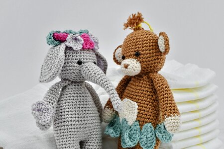 Diaper dolls elephant photo