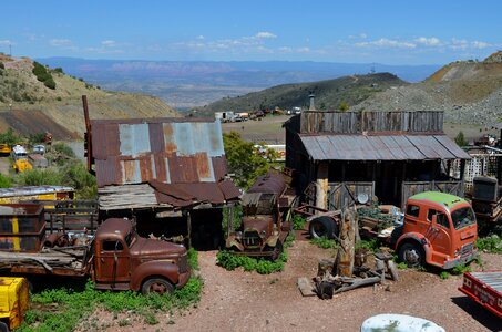 Old copper desert