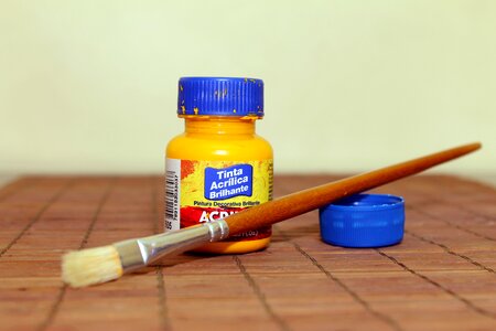 Painting gouache school ink